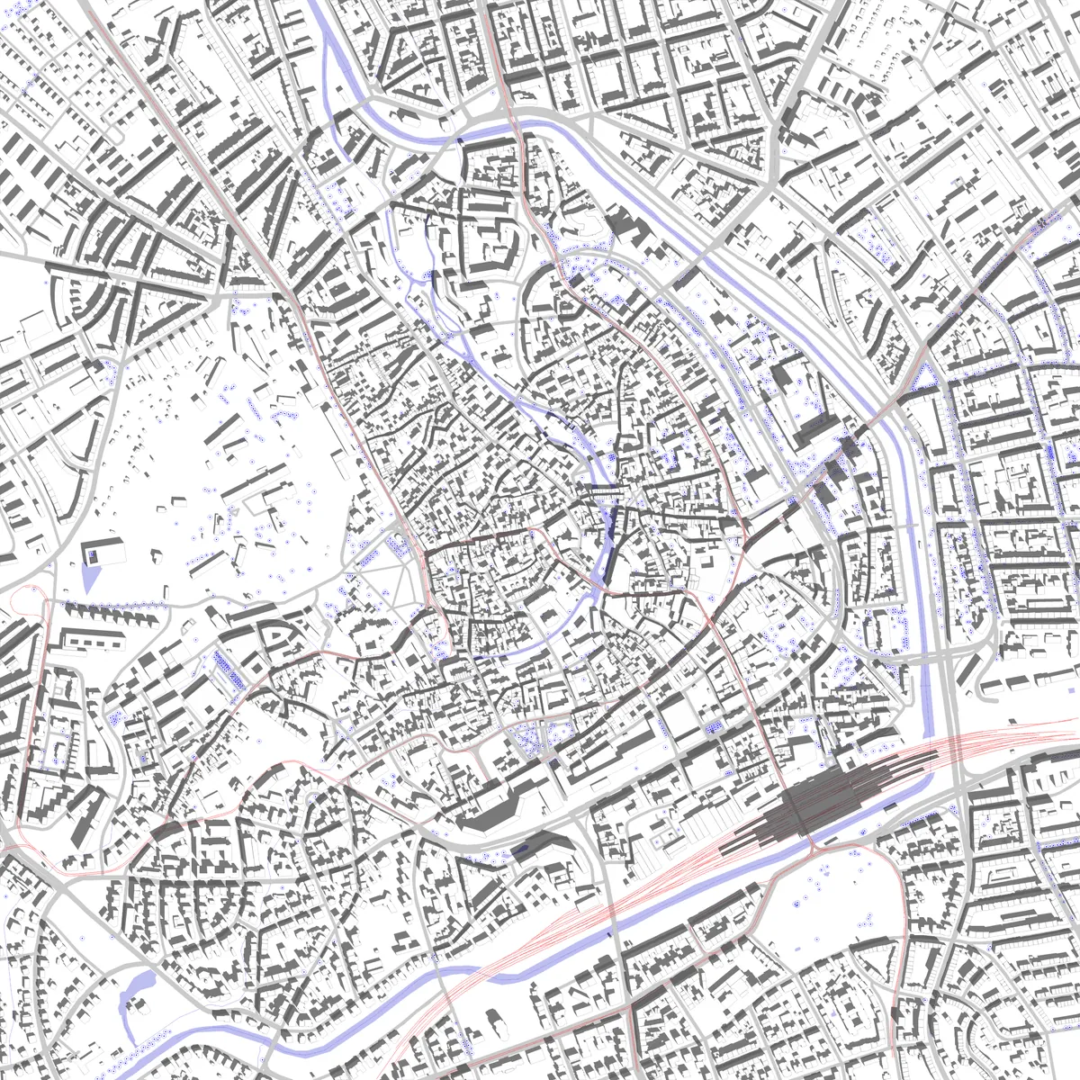 Erfurt Lageplan (2,5 km)