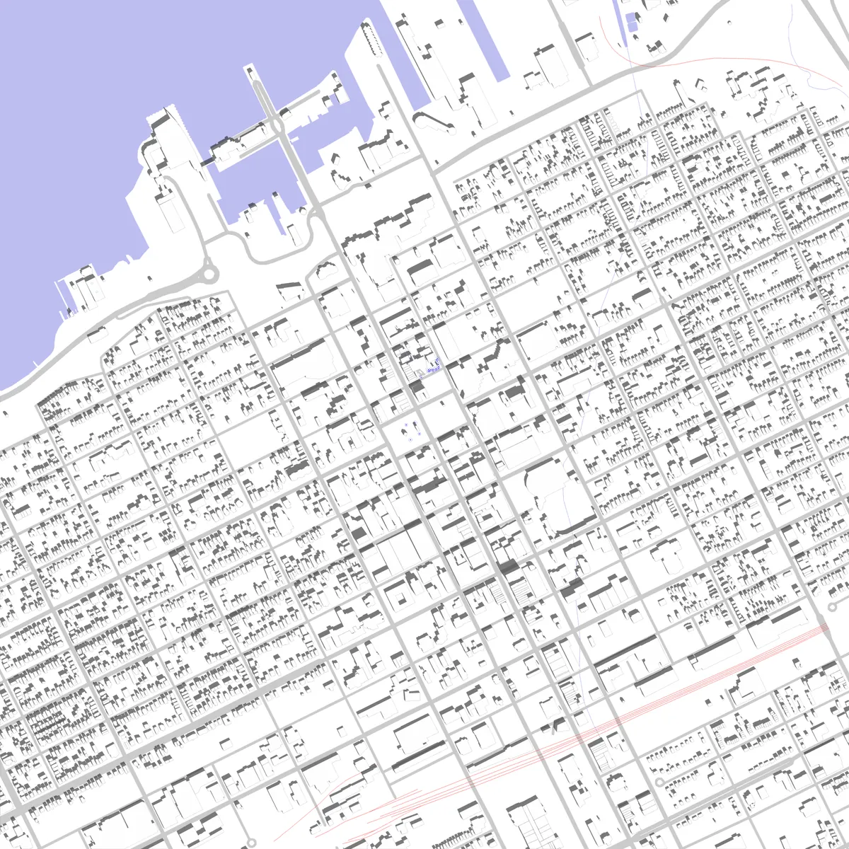 Erie Lageplan (2,5 km)