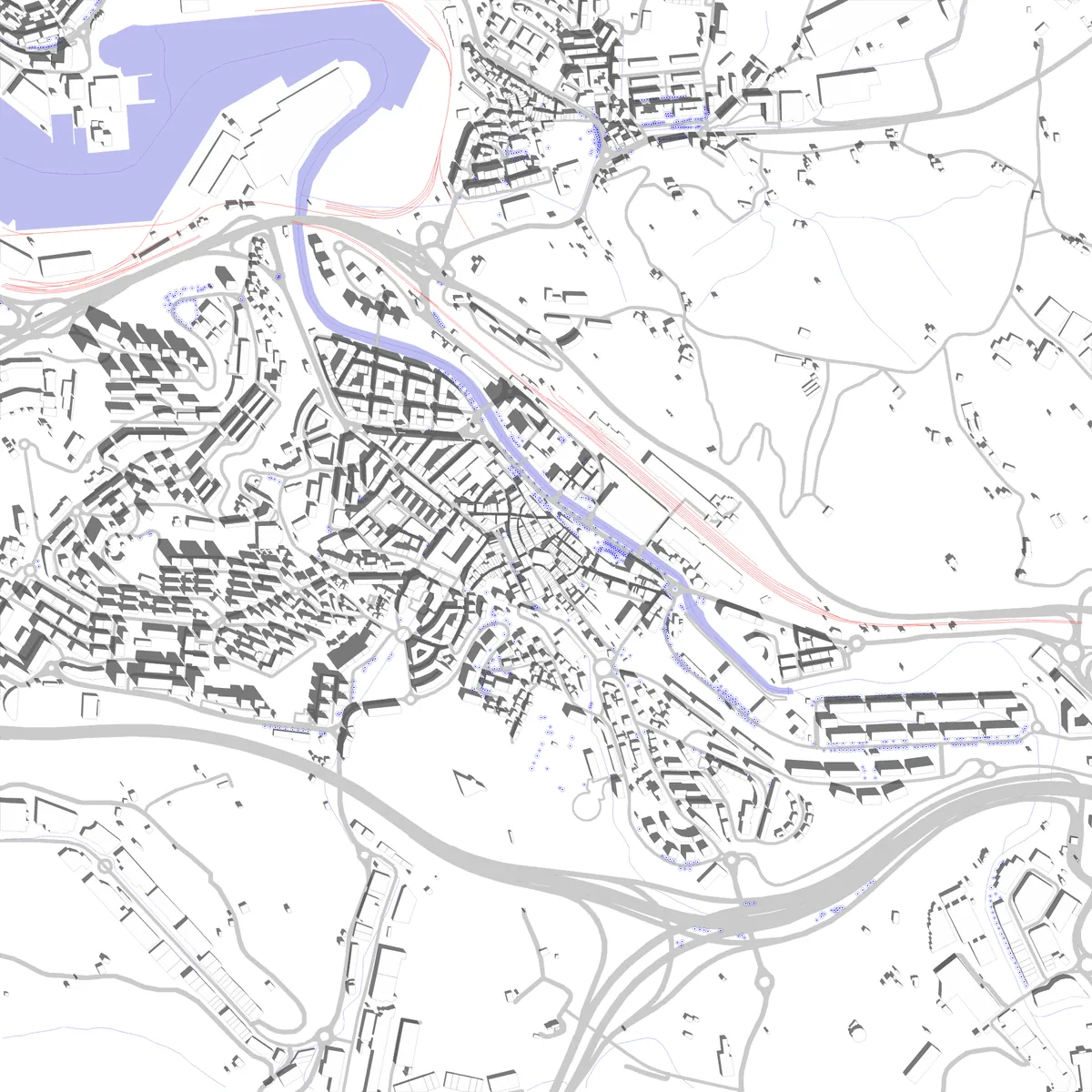 Errenteria plano de situación (2.5 km)