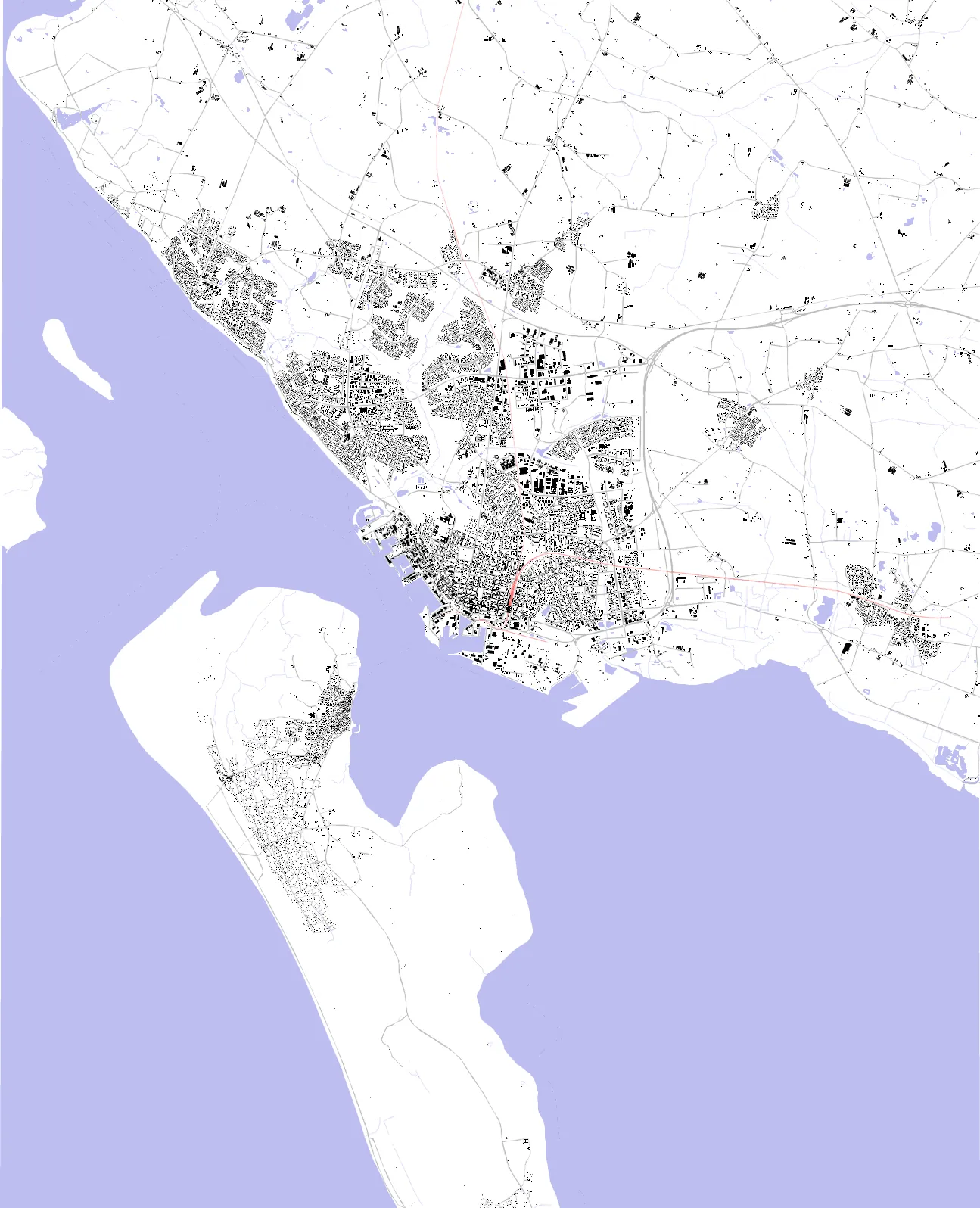 Esbjerg figure ground plan
