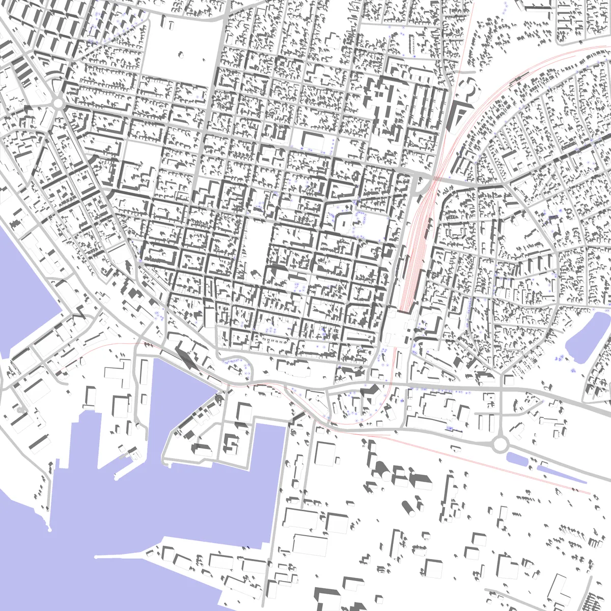 Esbjerg site plan (2.5 km)