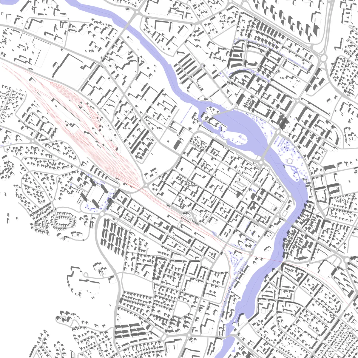 Eskilstuna Lageplan (2,5 km)