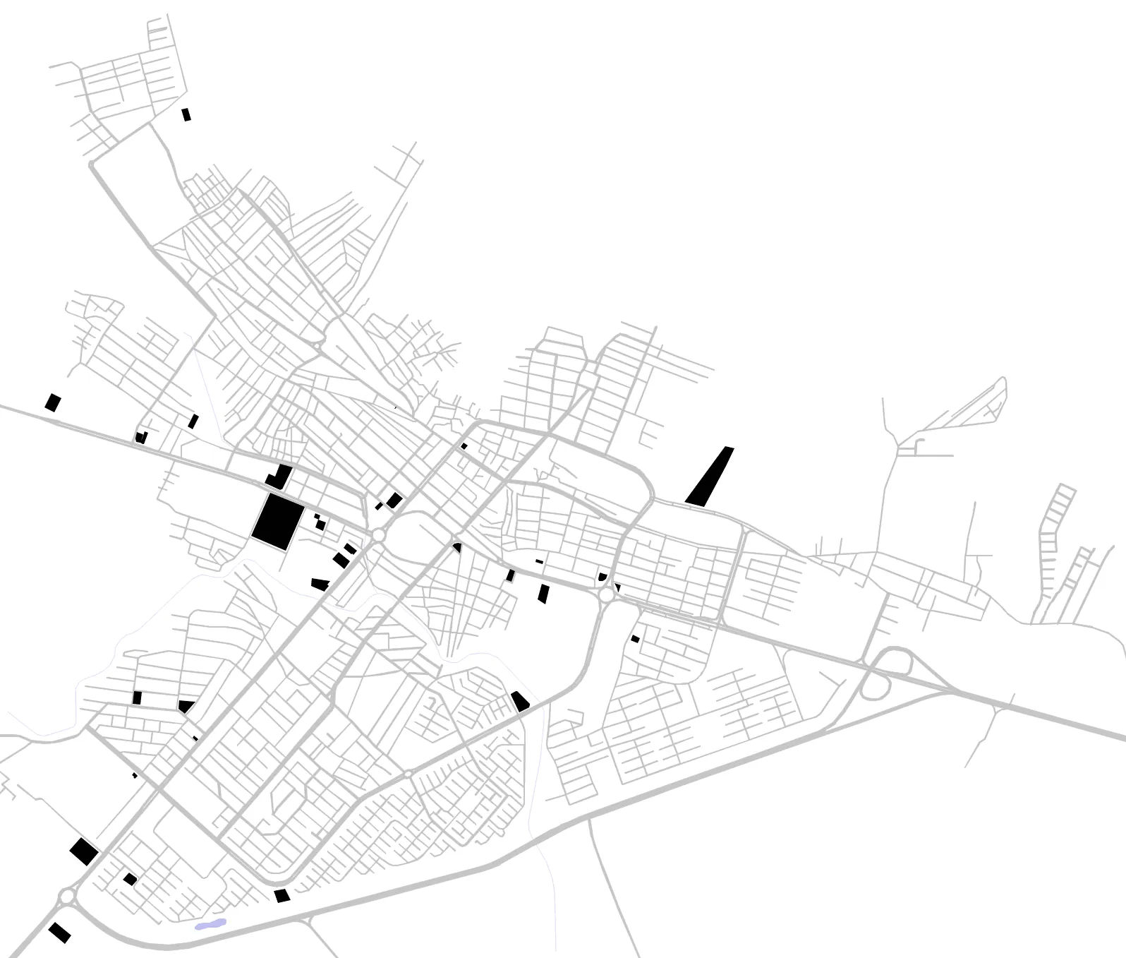 Eslamabad-e Gharb figure ground plan