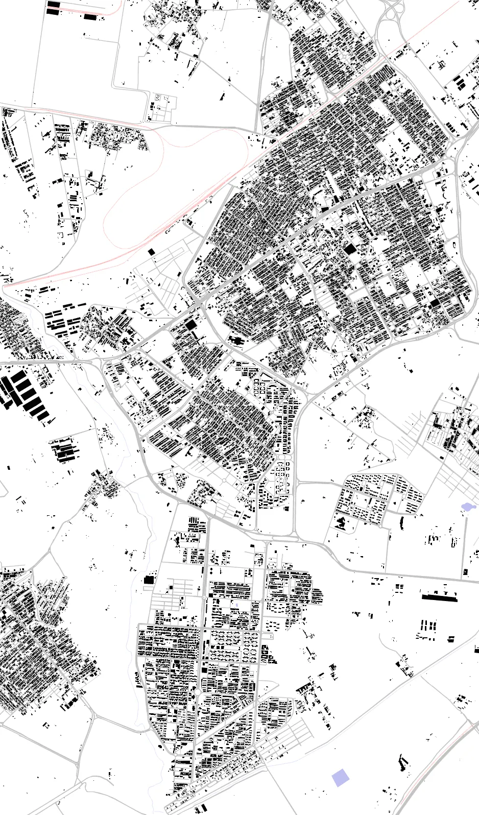 Eslamshahr figure ground plan