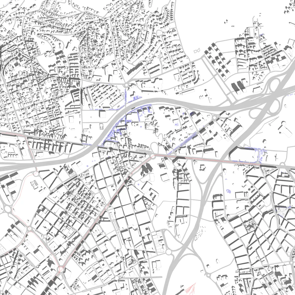 Esplugues de Llobregat Lageplan (2,5 km)
