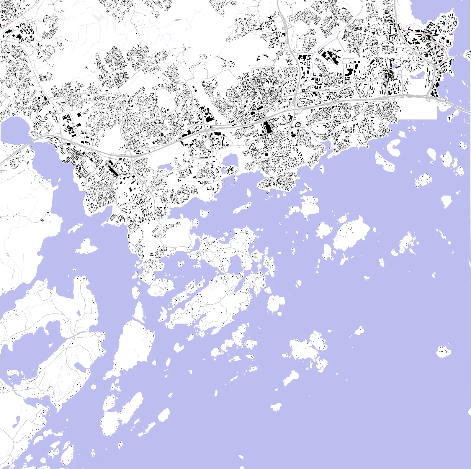 Espoo figure ground plan