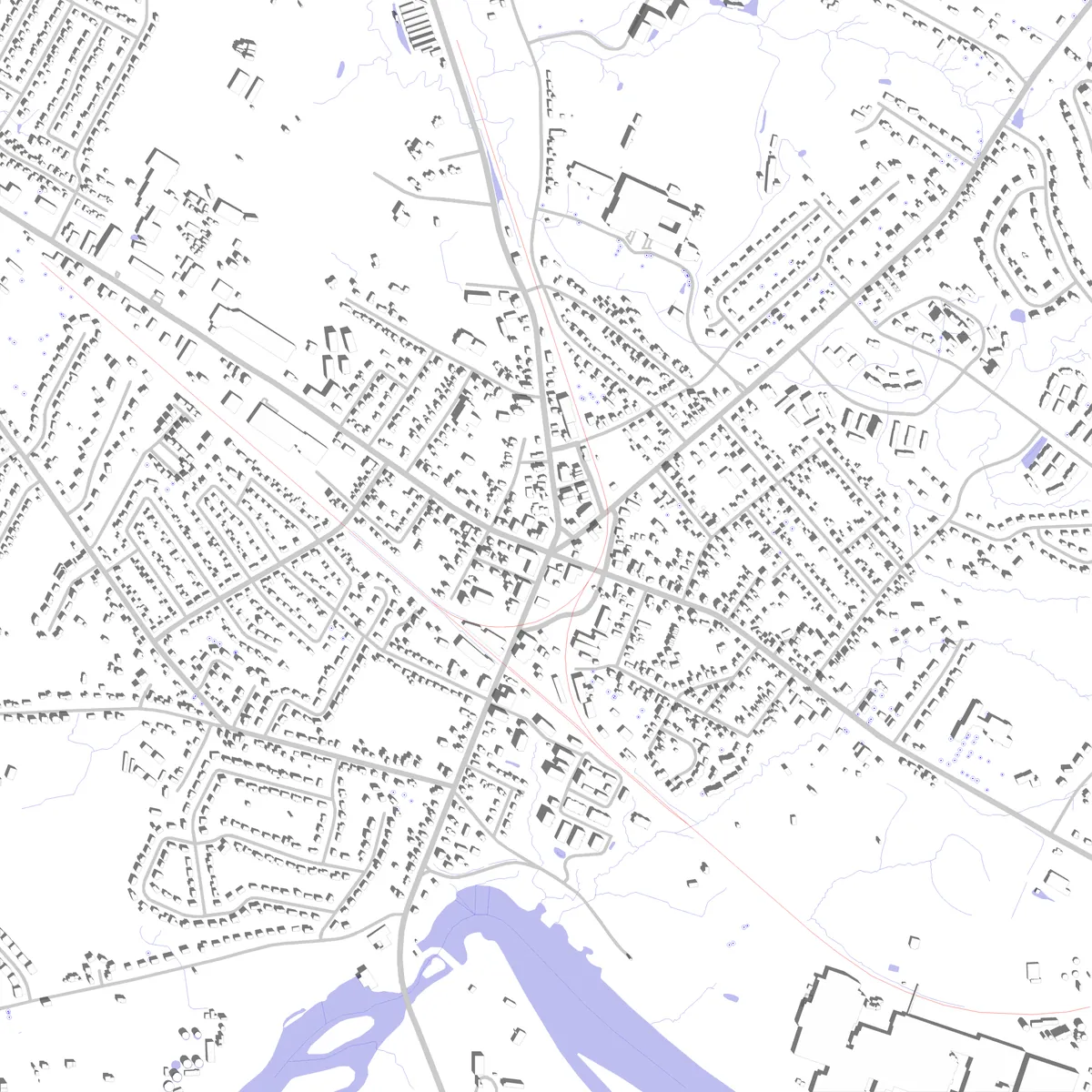 Essex Junction site plan (2.5 km)
