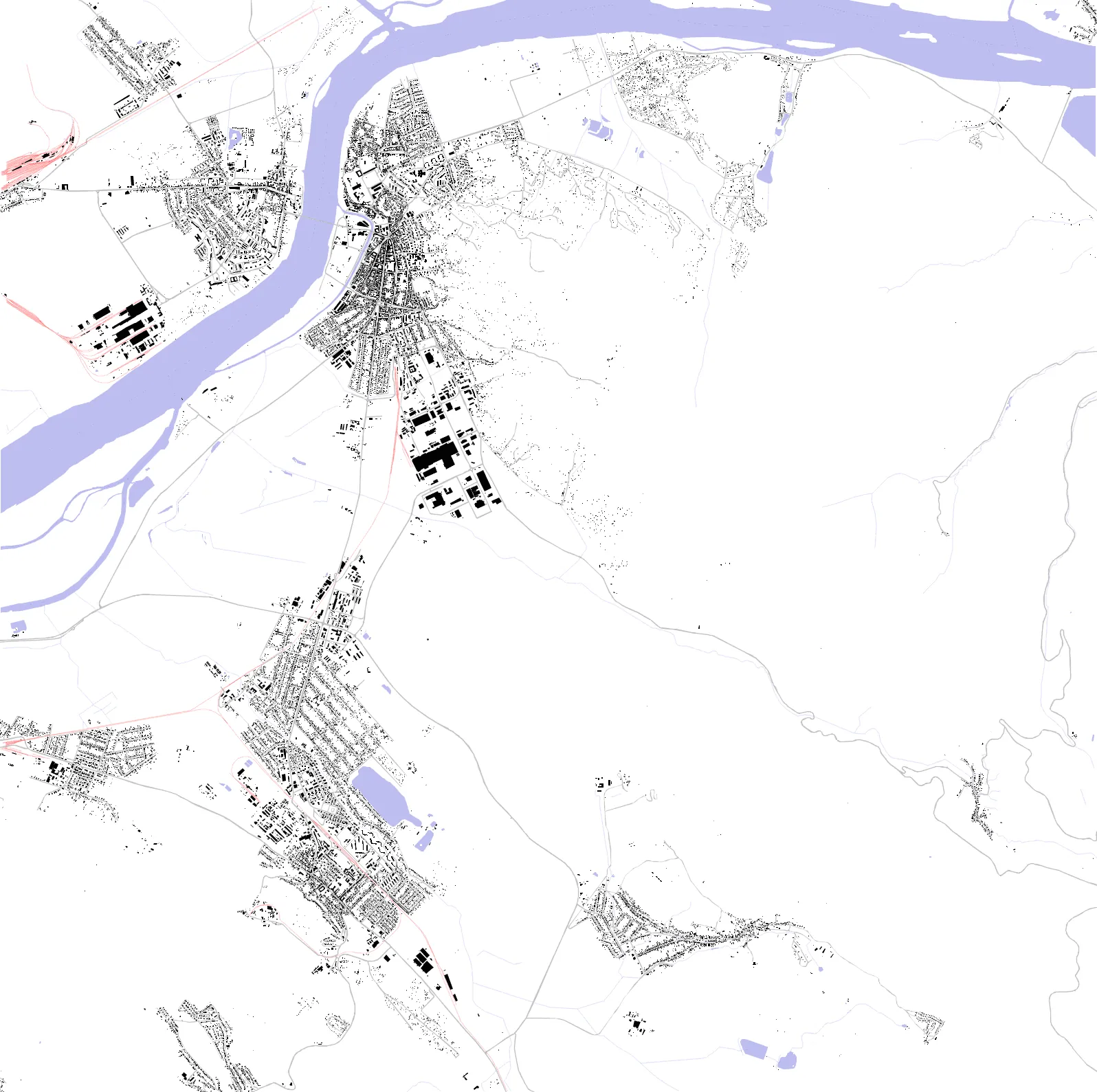 Esztergom figure ground plan