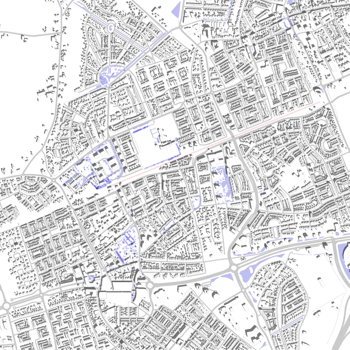 Etten-Leur situatieplan (2,5 km)
