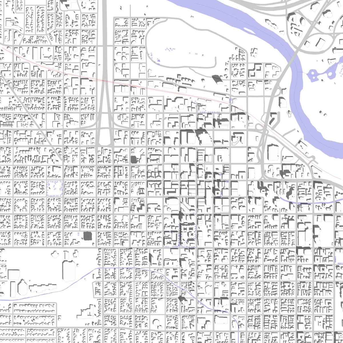 Eugene site plan (2.5 km)