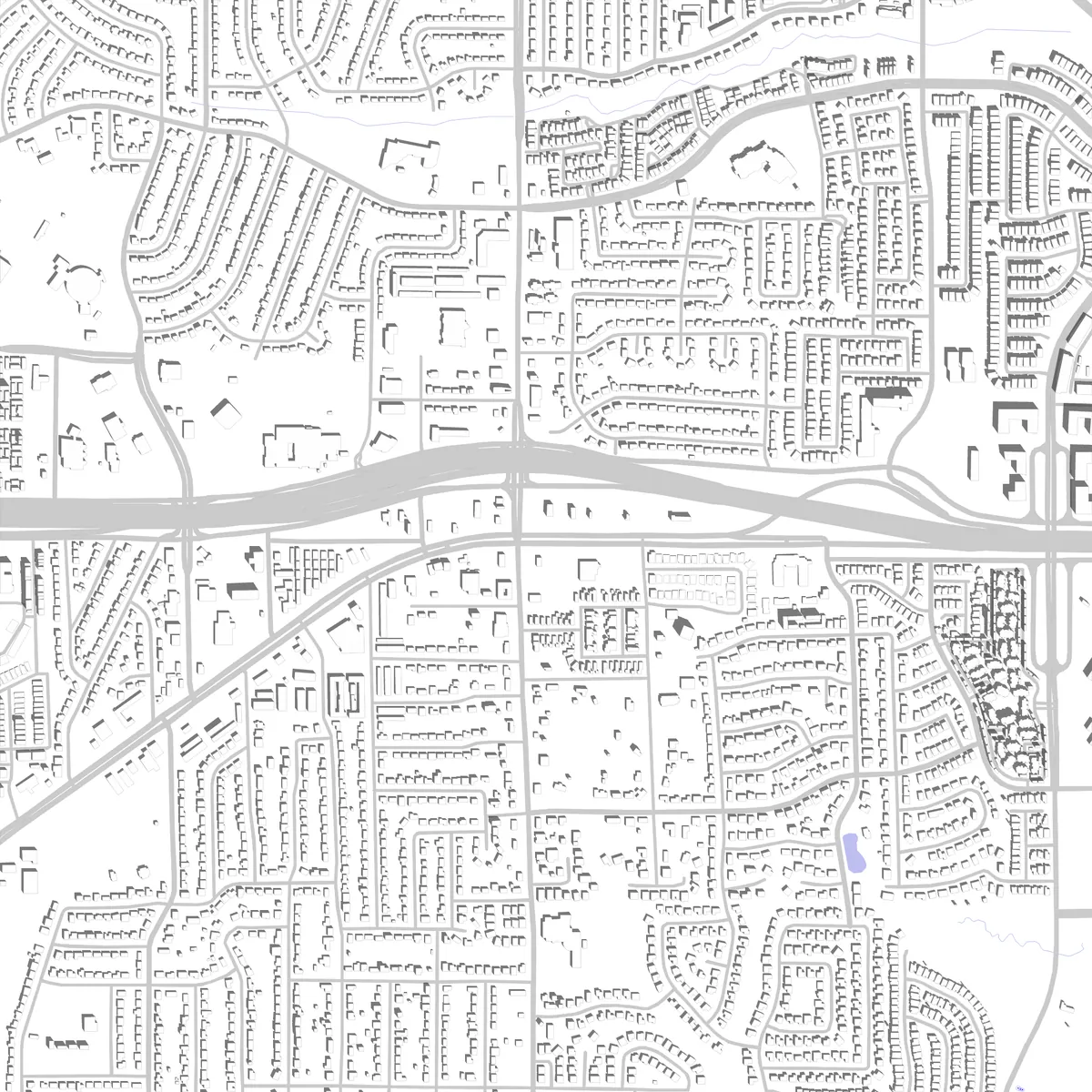 Euless Lageplan (2,5 km)