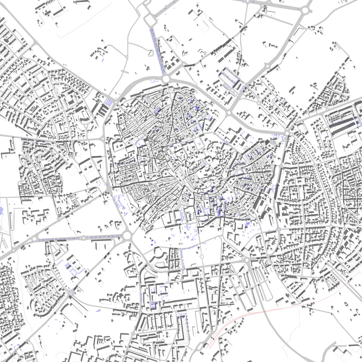 Évora Lageplan (2,5 km)