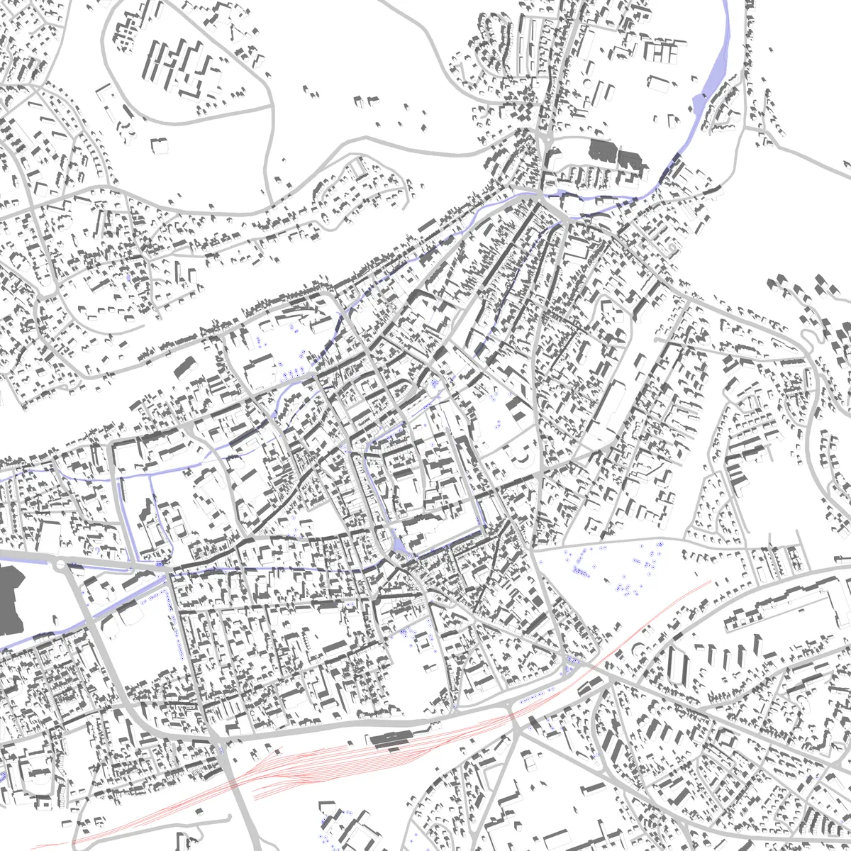Évreux site plan (2.5 km)