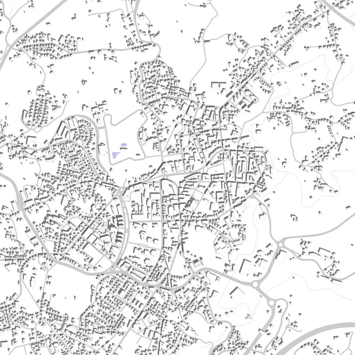 Fafe planta de localização (2,5 km)