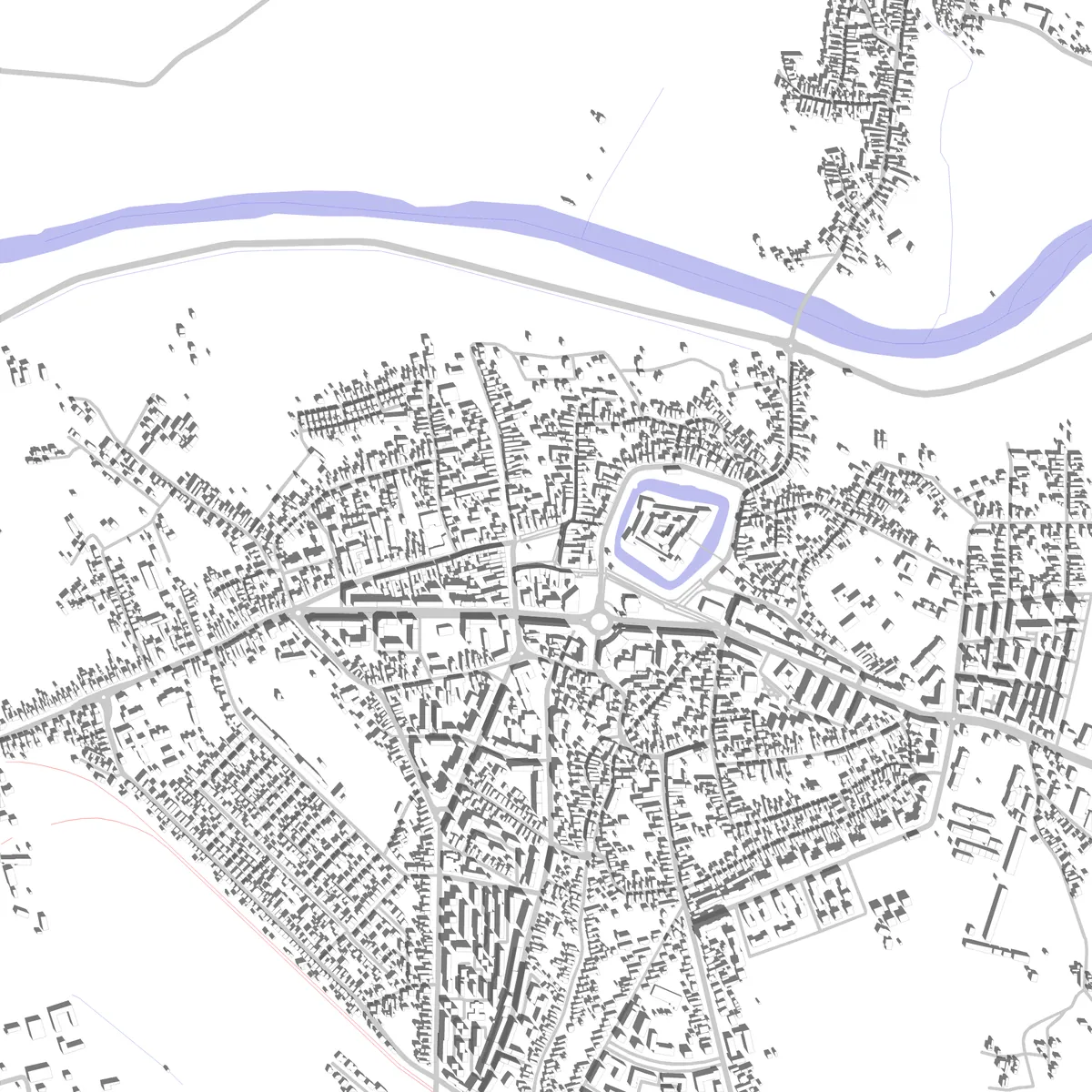 Făgăraș site plan (2,5 km)