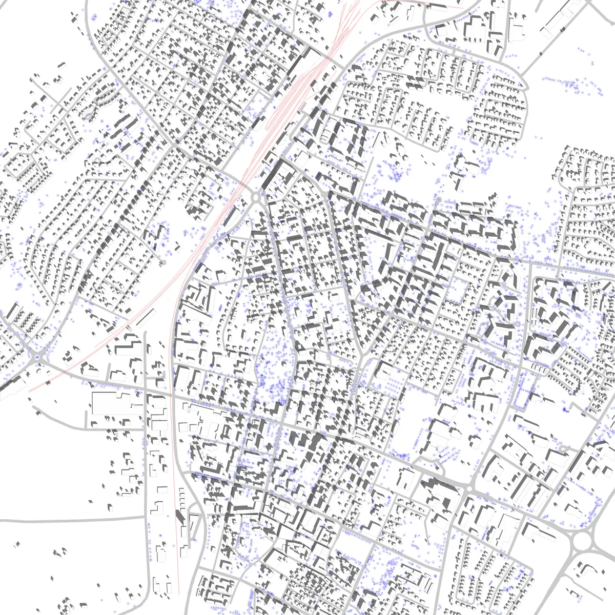 Falköping situationsplan (2,5 km)