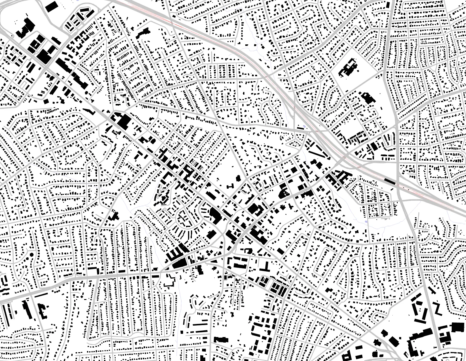 Falls Church figure ground plan