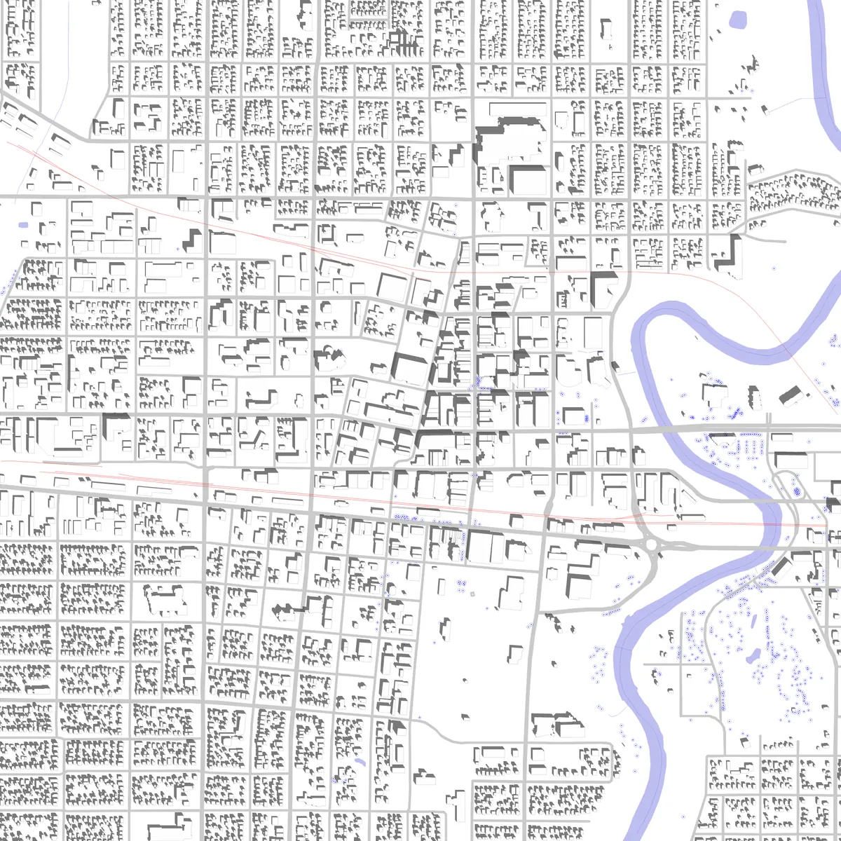 Fargo site plan (2.5 km)
