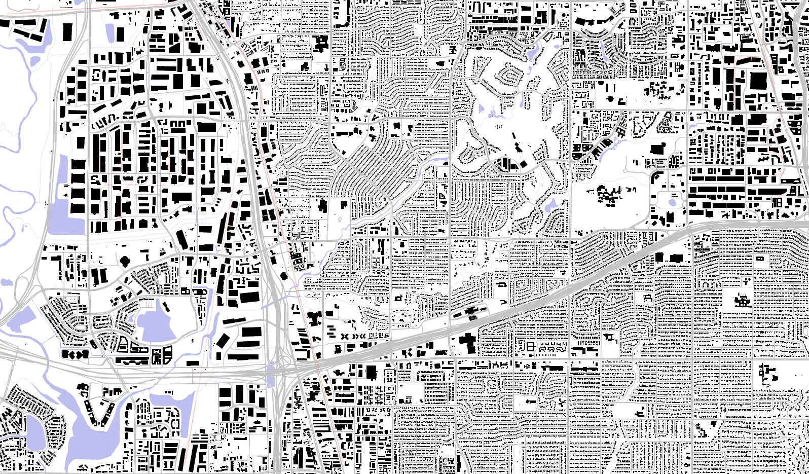 Farmers Branch figure ground plan