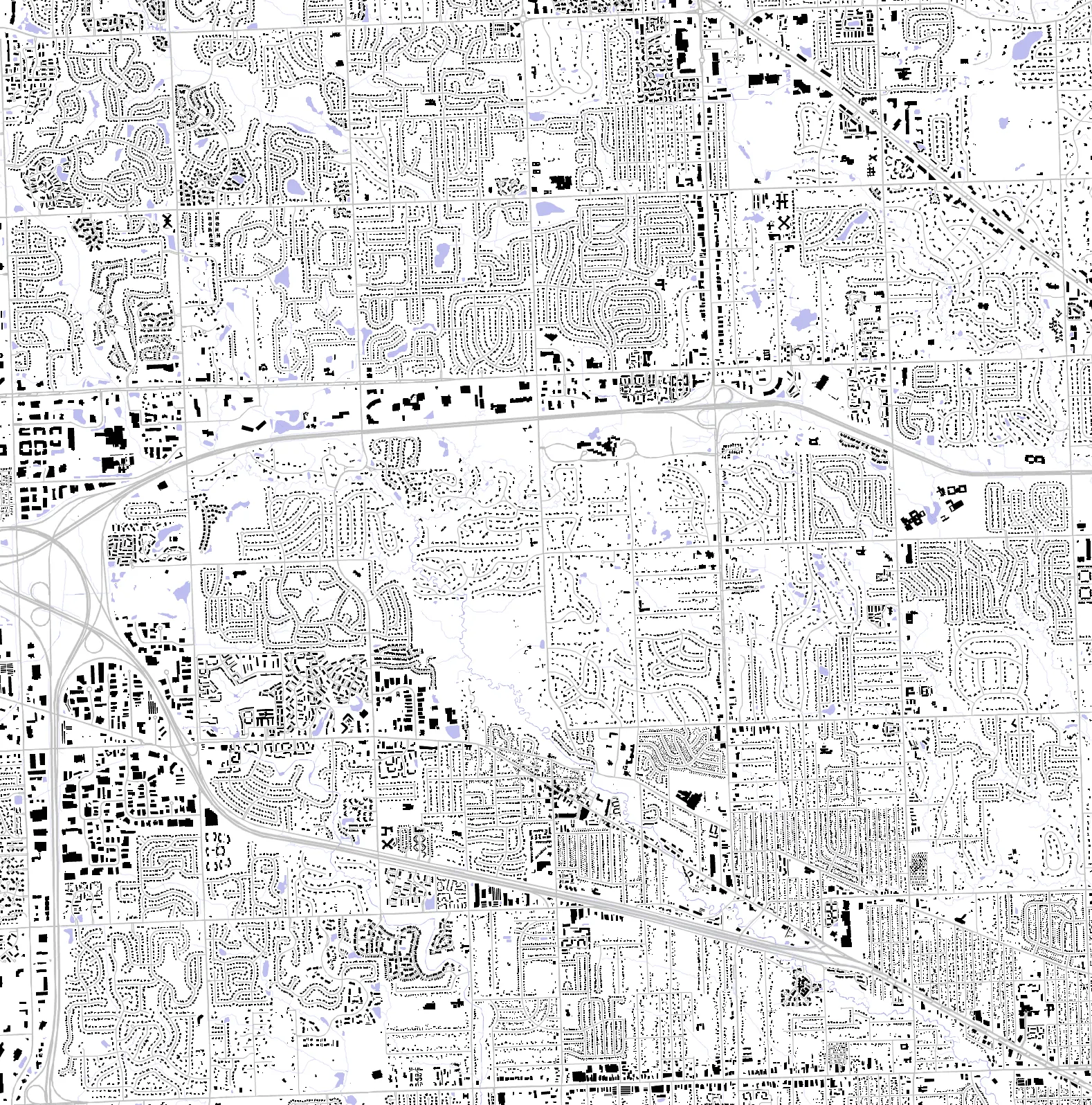 Farmington Hills figure ground plan