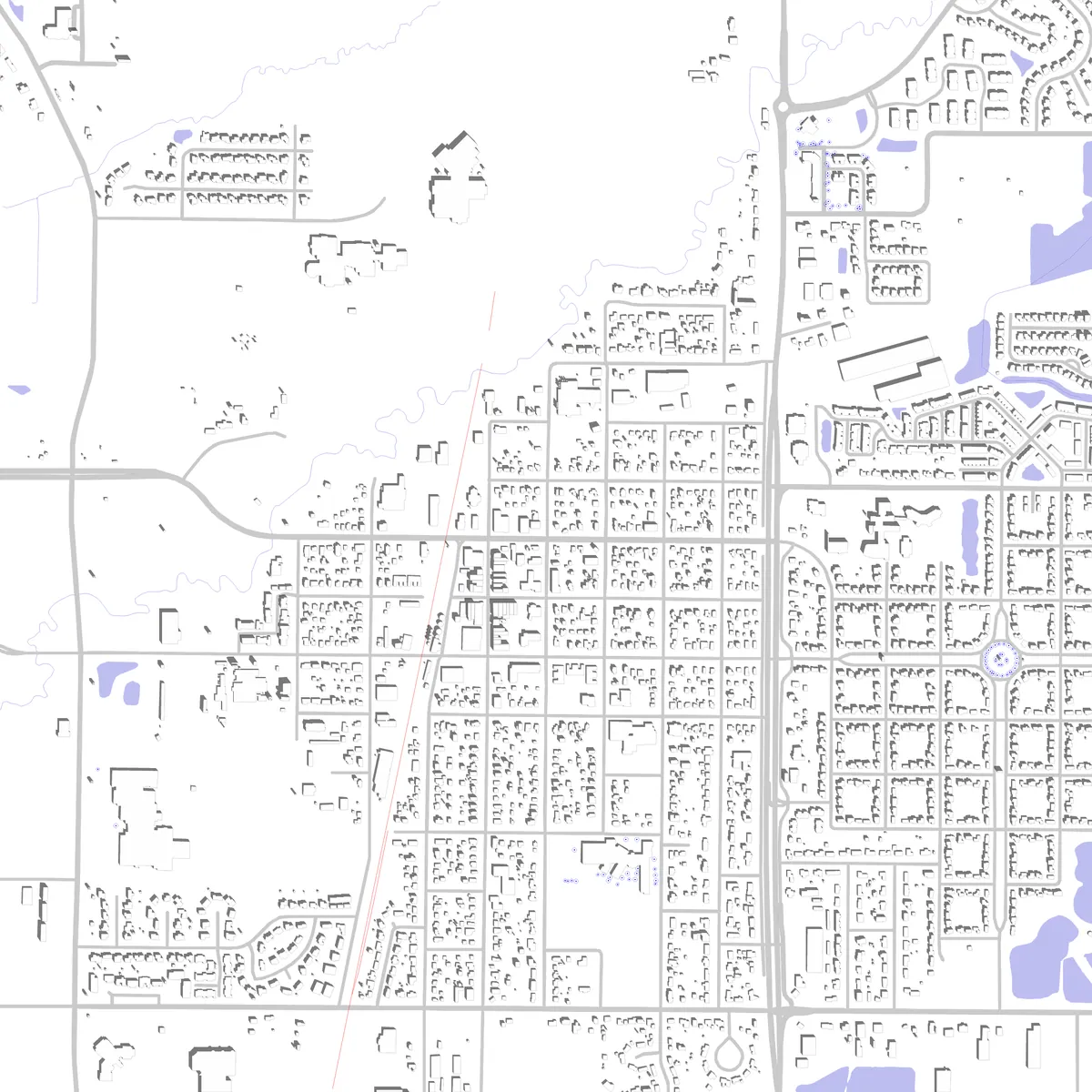 Farmington Lageplan (2,5 km)