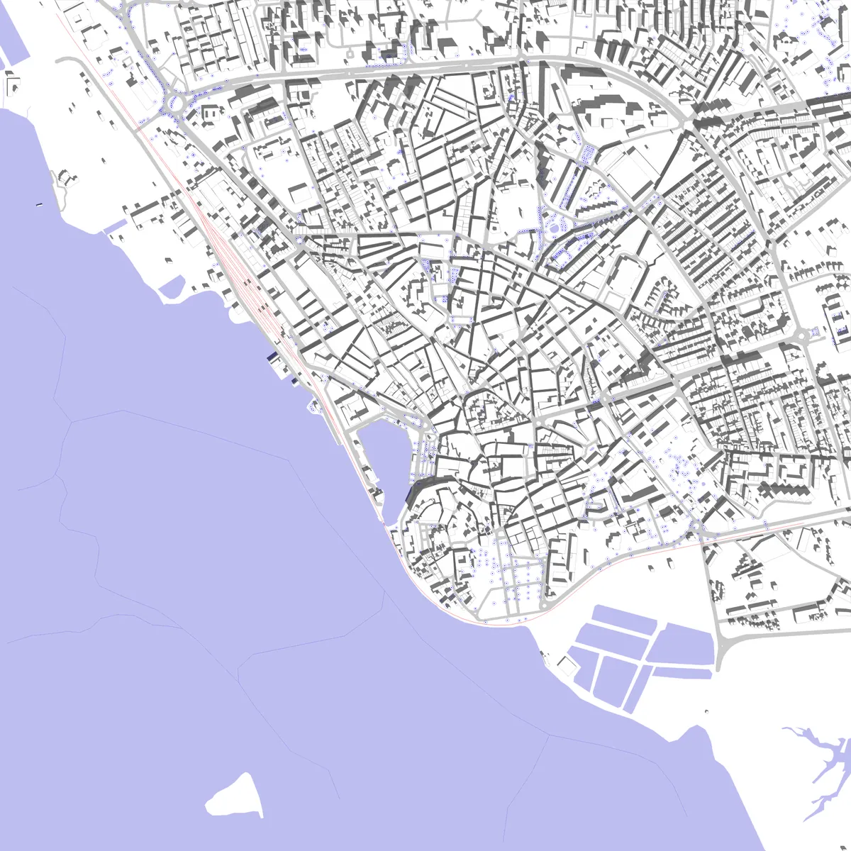 Faro site plan (2.5 km)