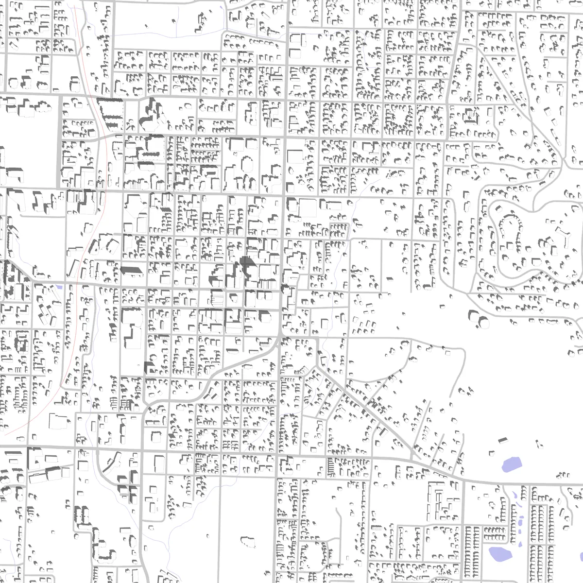Fayetteville site plan (2.5 km)