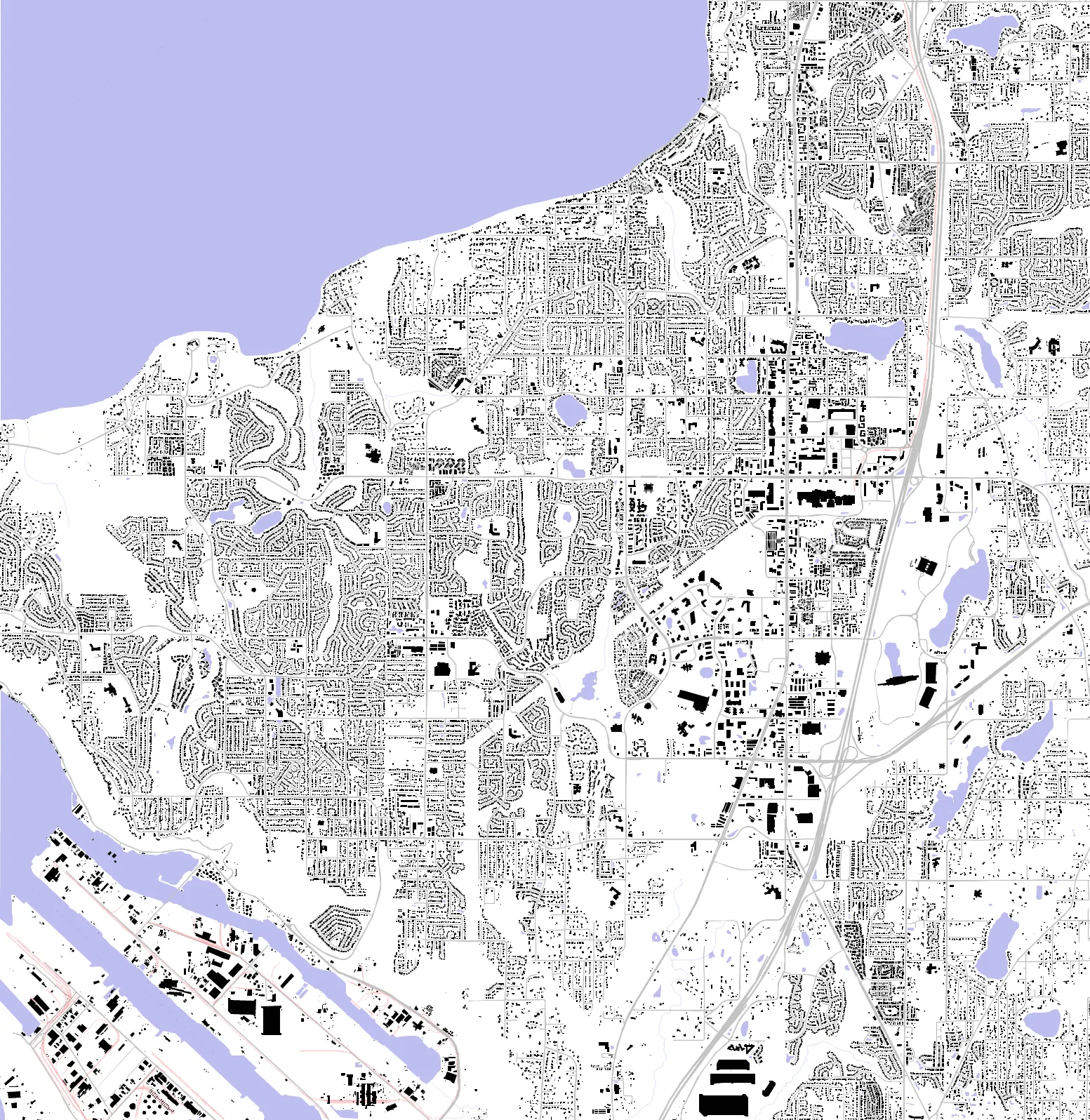 Federal Way figure ground plan
