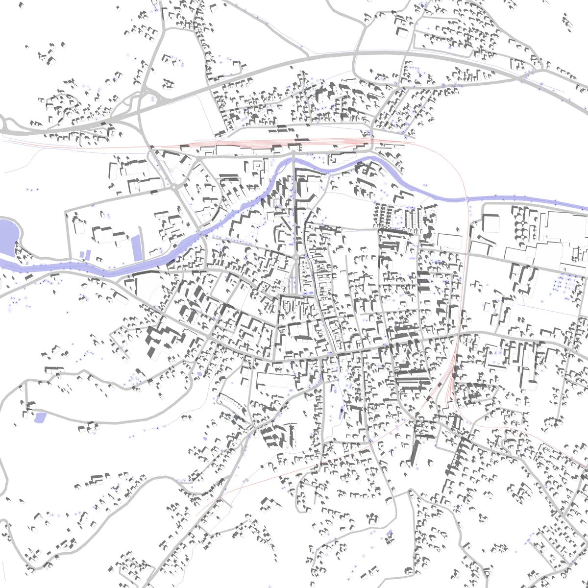 Feldbach Lageplan (2,5 km)