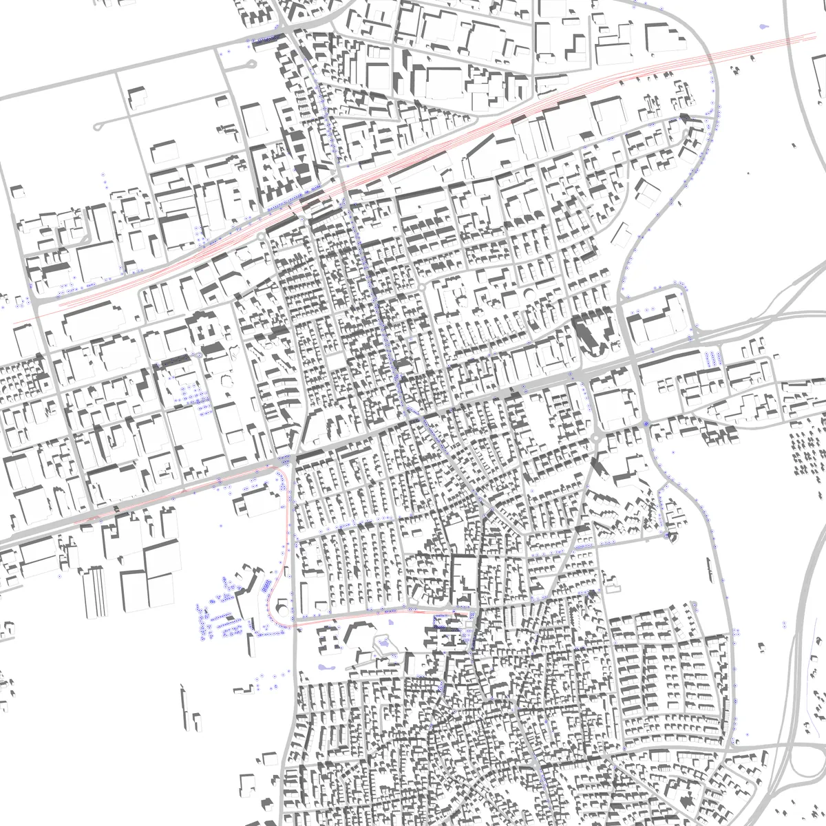 Fellbach Lageplan (2,5 km)