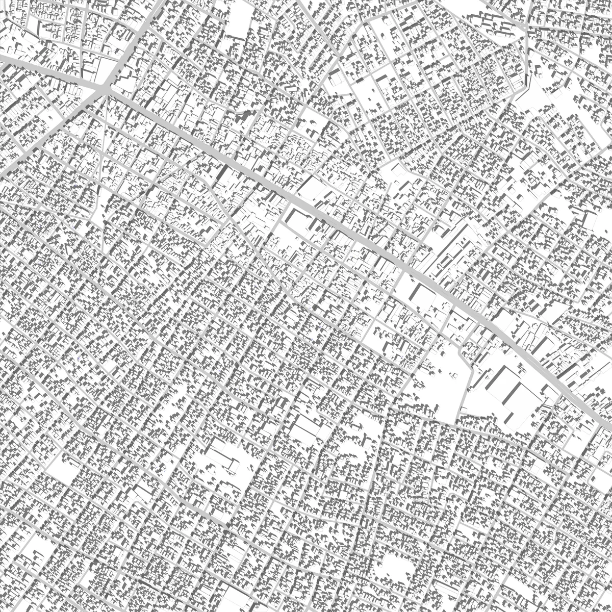 Fernando de la Mora plano de situación (2,5 km)