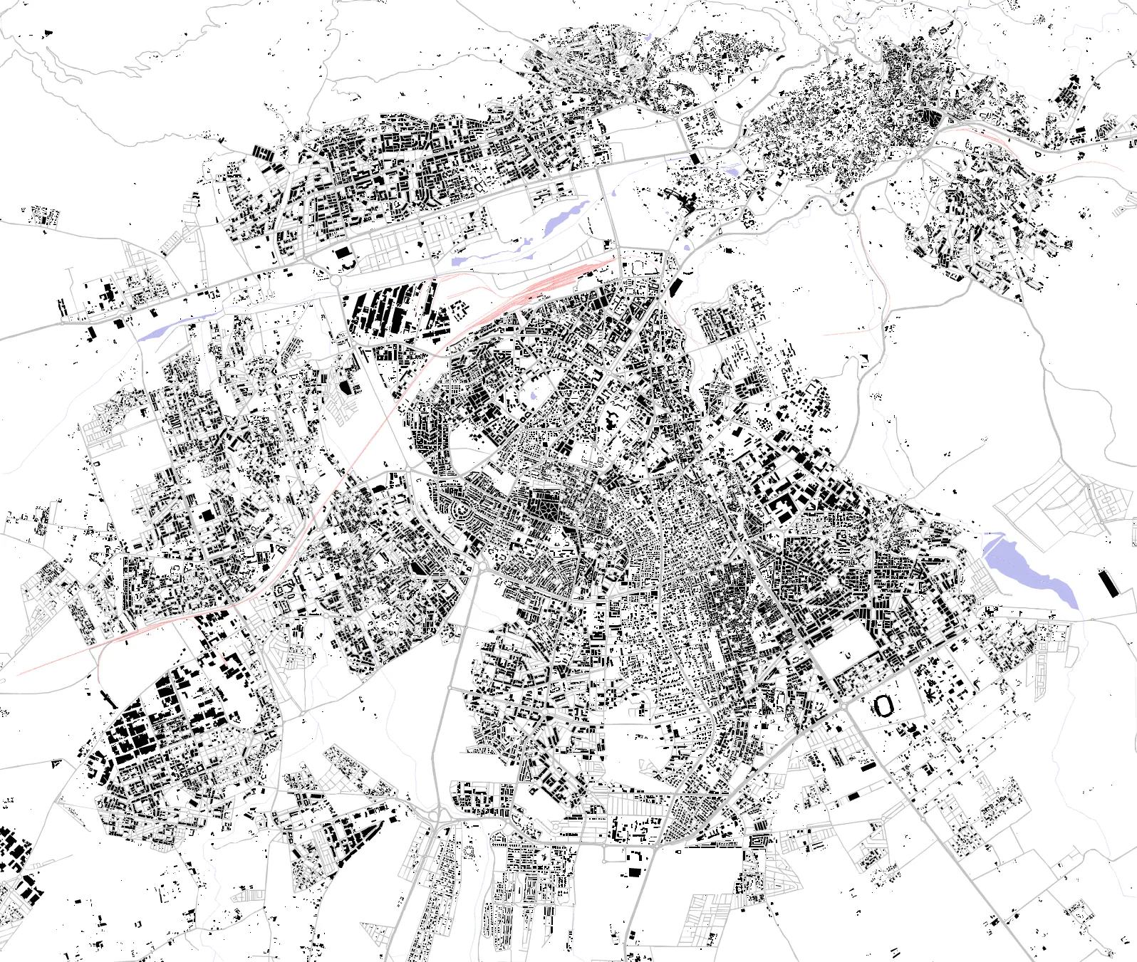 Fès figure ground plan