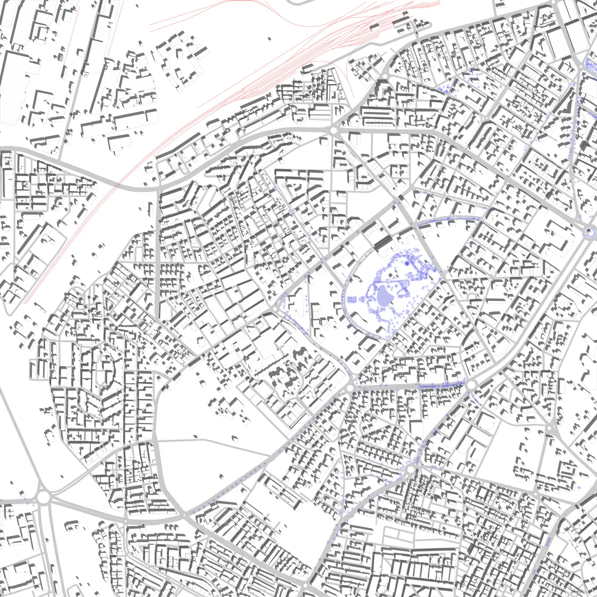 Fès site plan (2.5 km)