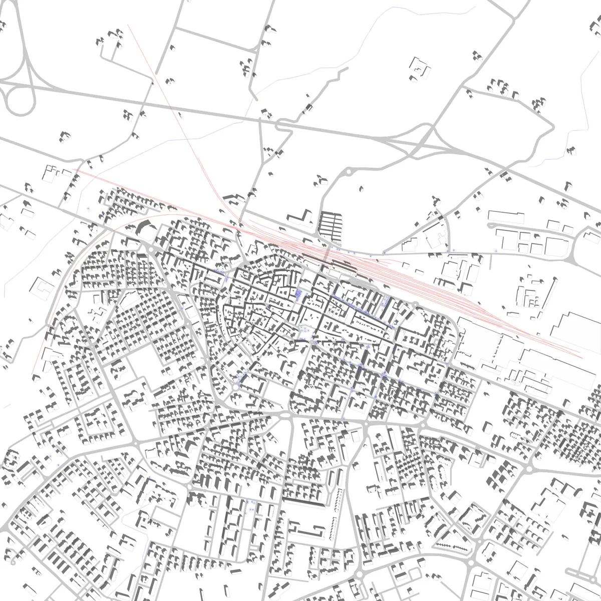 Fidenza planimetria di sito (2,5 km)