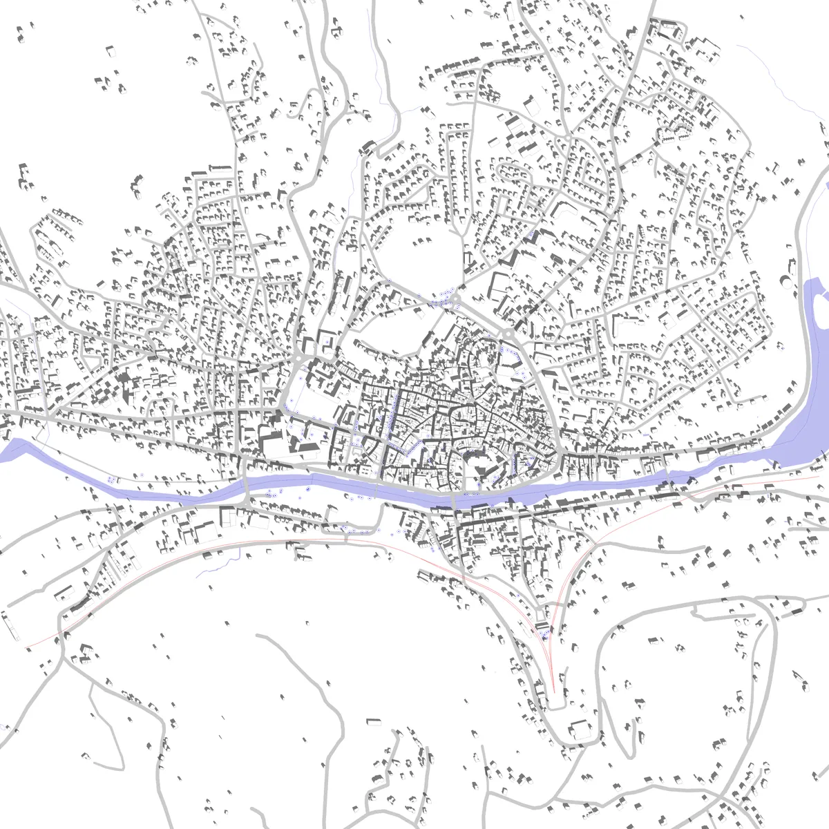 Figeac plan de situation (2,5 km)