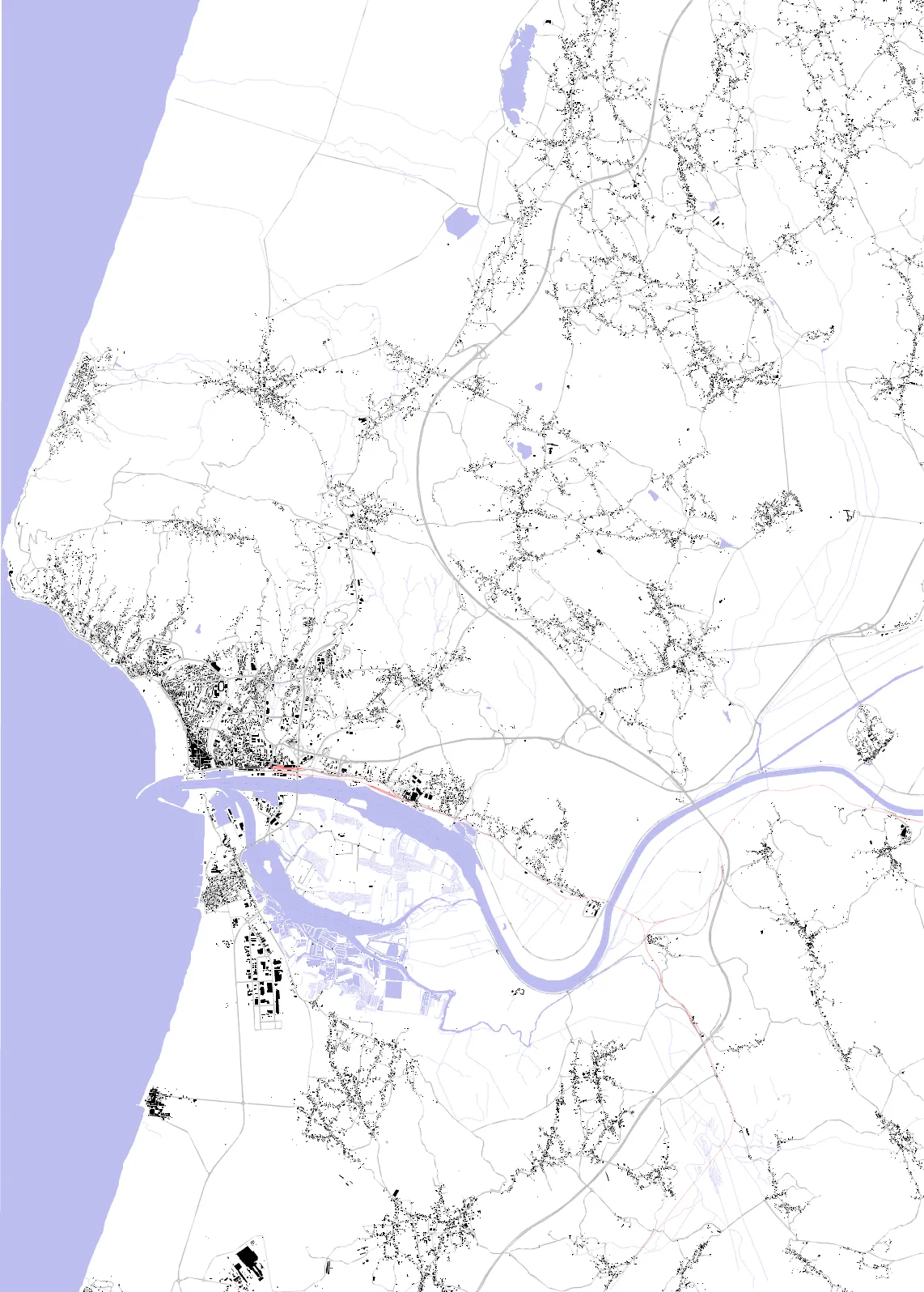 Figueira da Foz figure ground plan