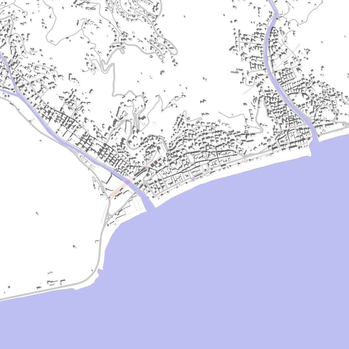 Finale Ligure planimetria di sito (2,5 km)