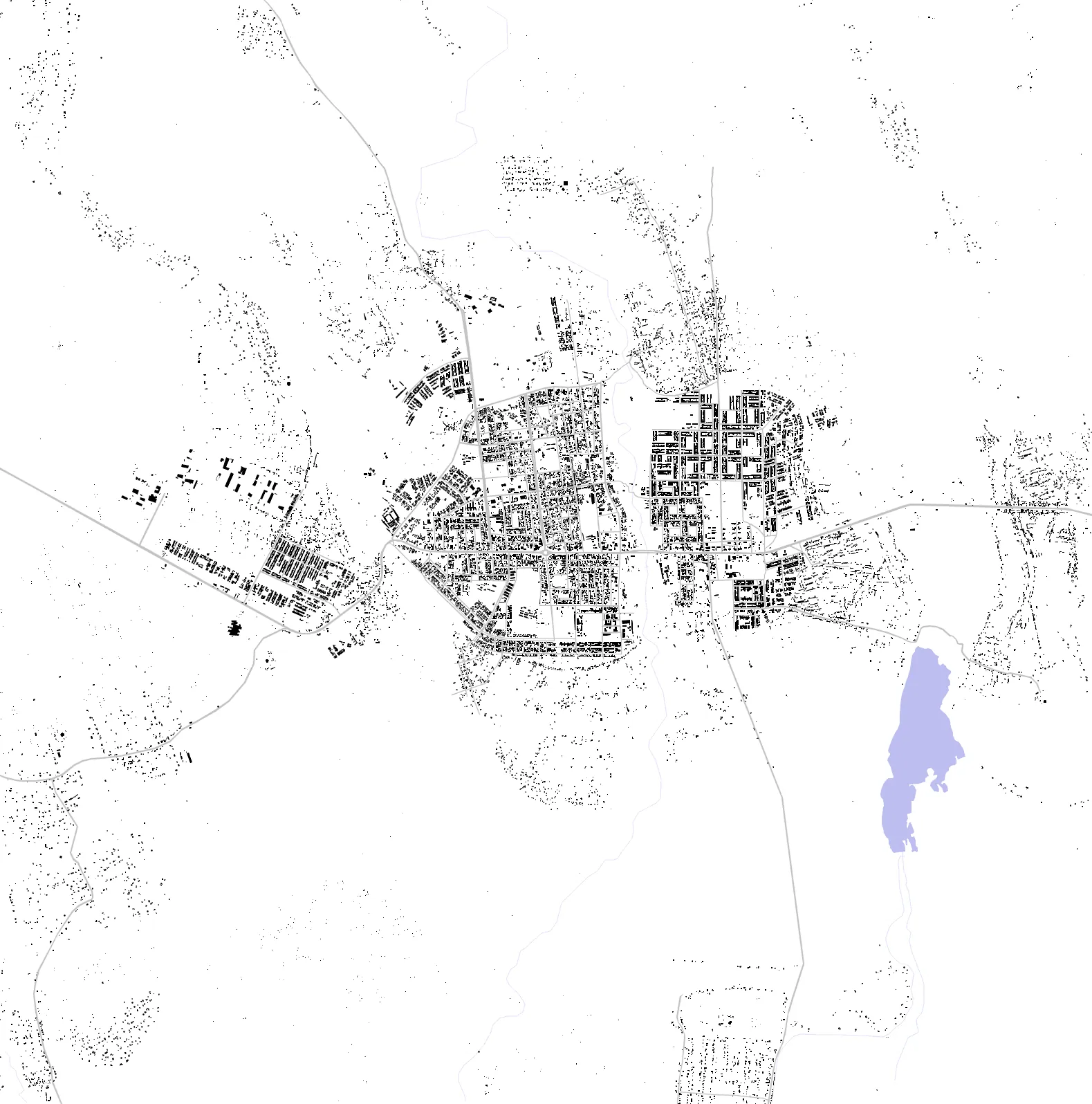 Finote Selam figure ground plan
