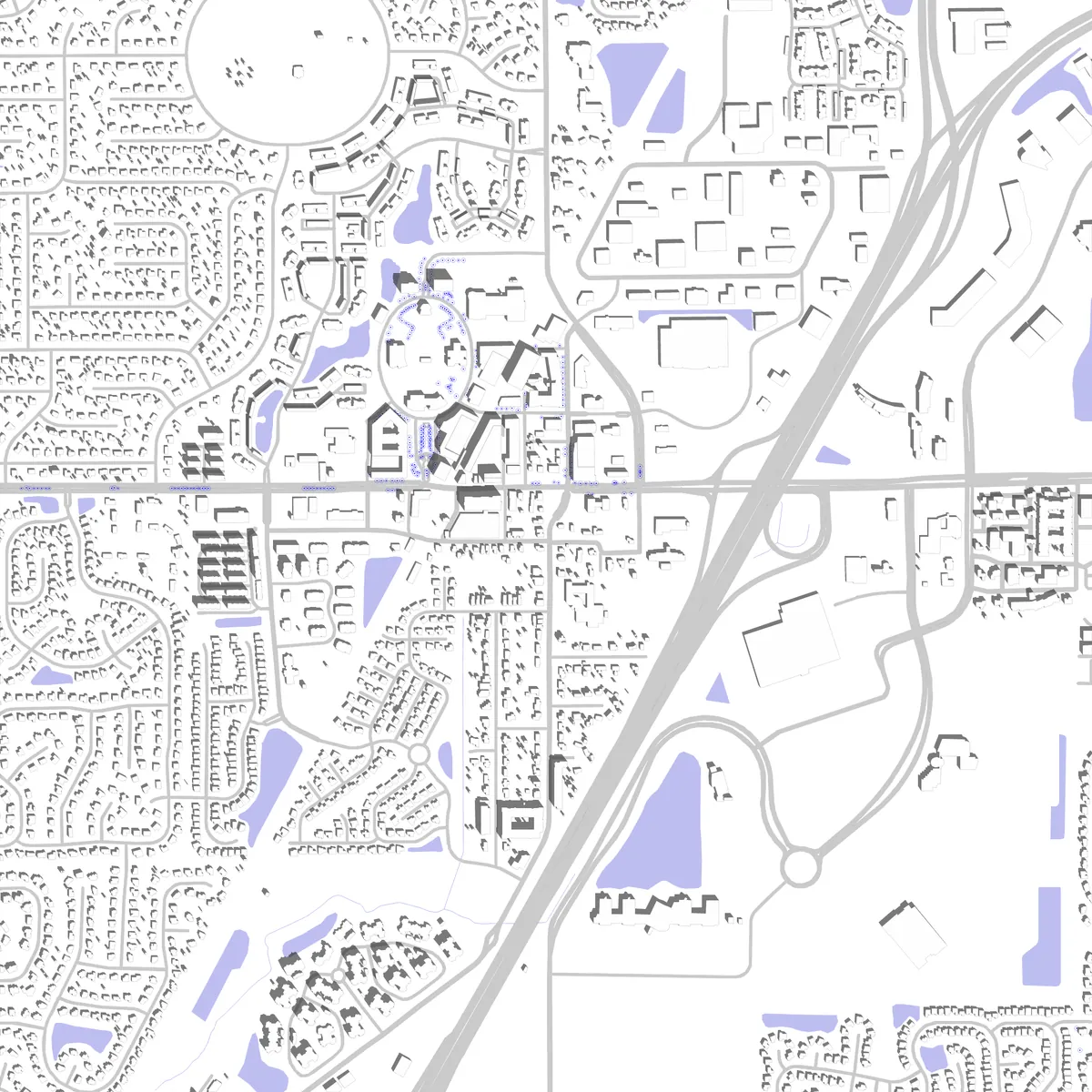 Fishers Lageplan (2,5 km)