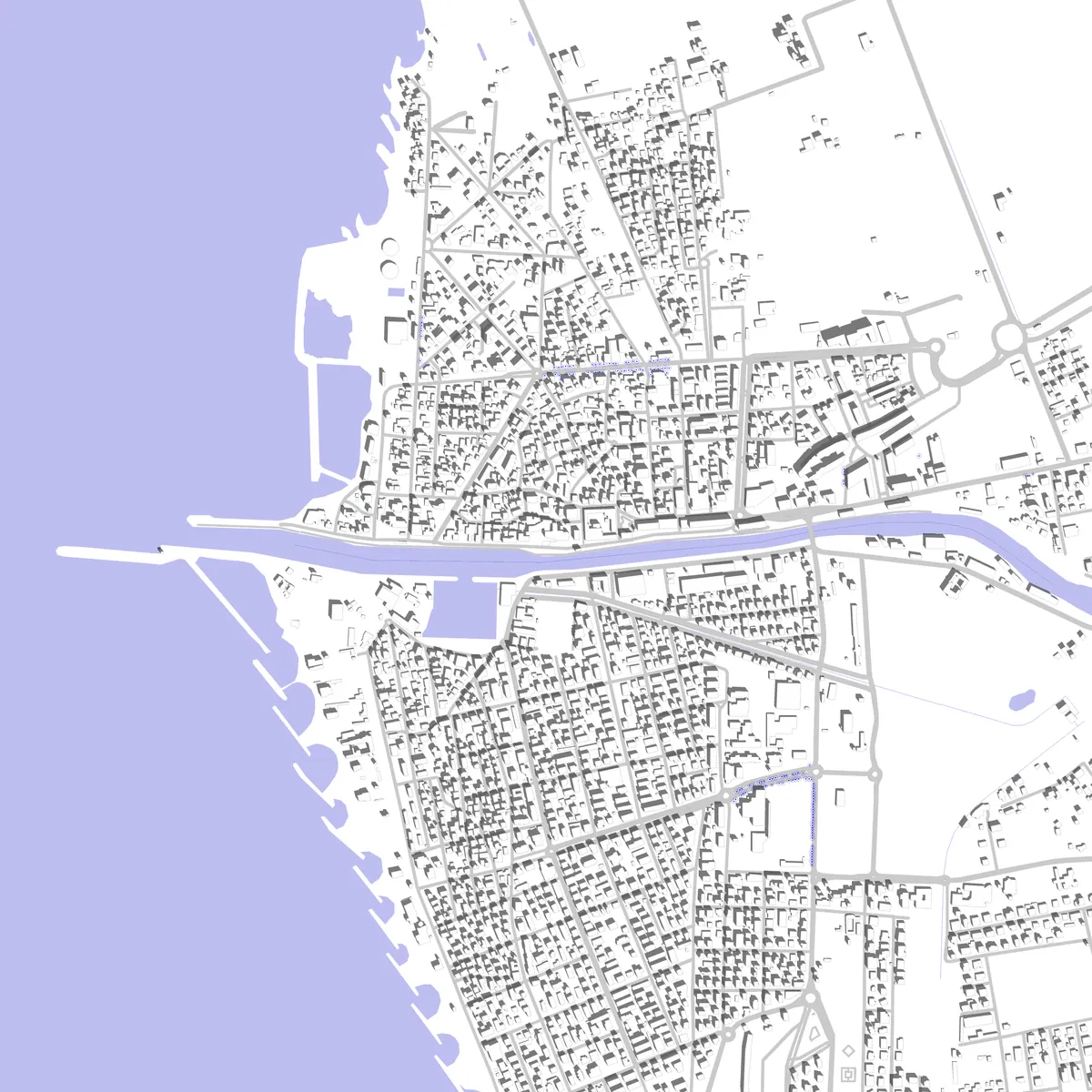 Fiumicino planimetria di sito (2,5 km)