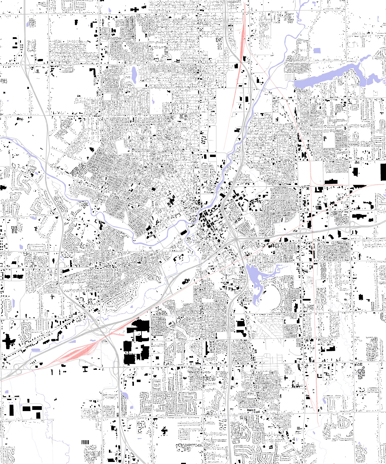 Flint figure ground plan