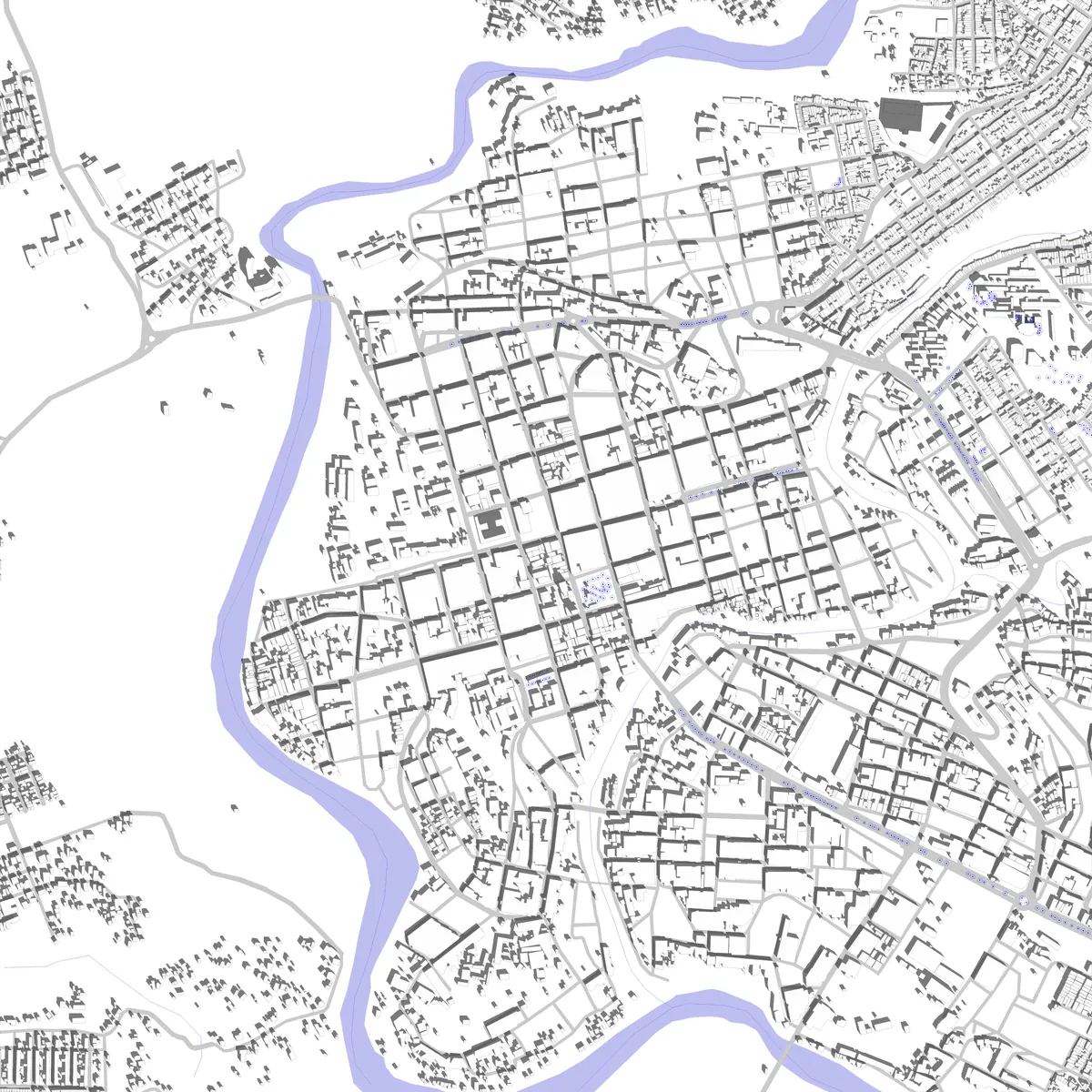 Florencia plano de situación (2,5 km)