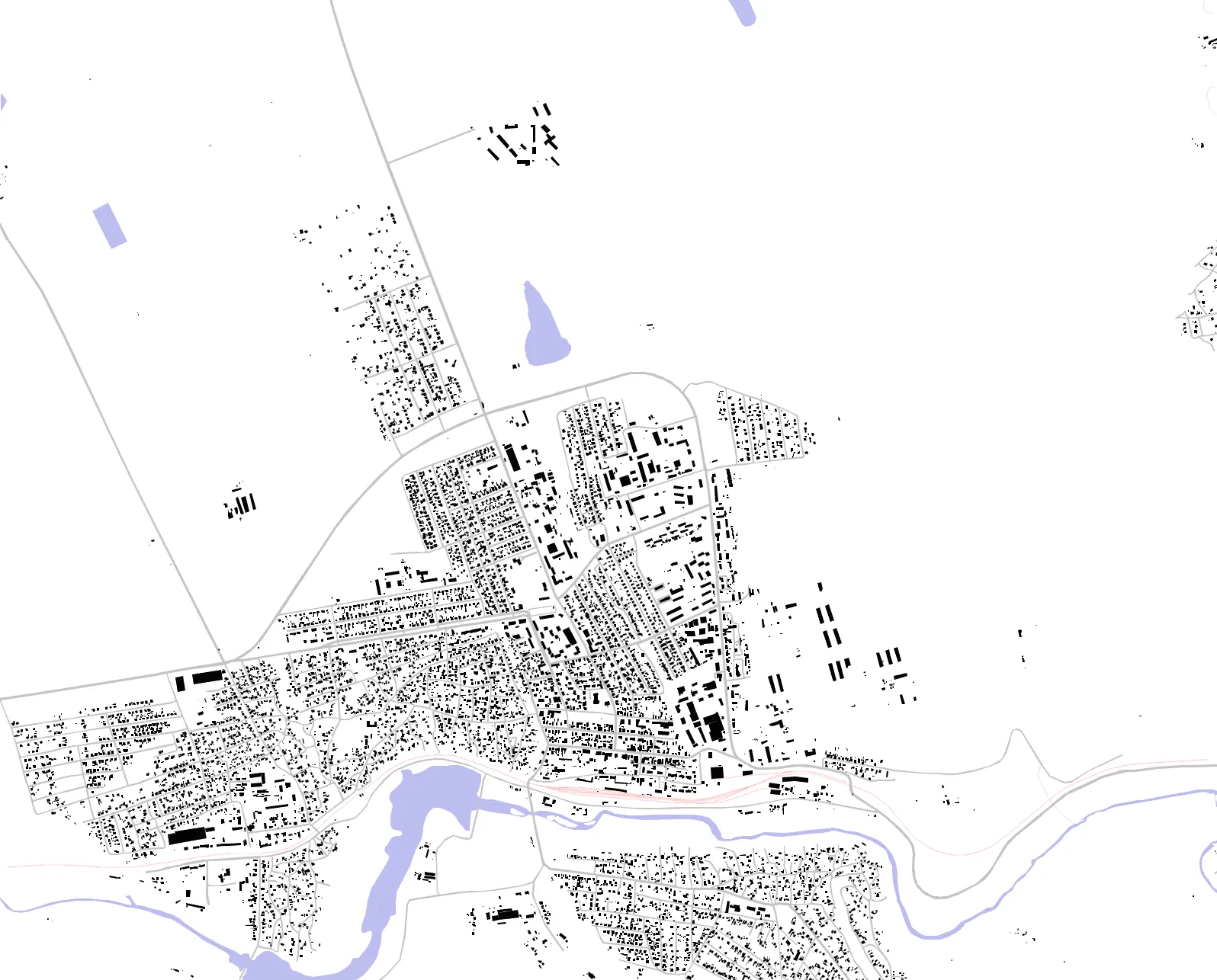 Florești figure ground plan