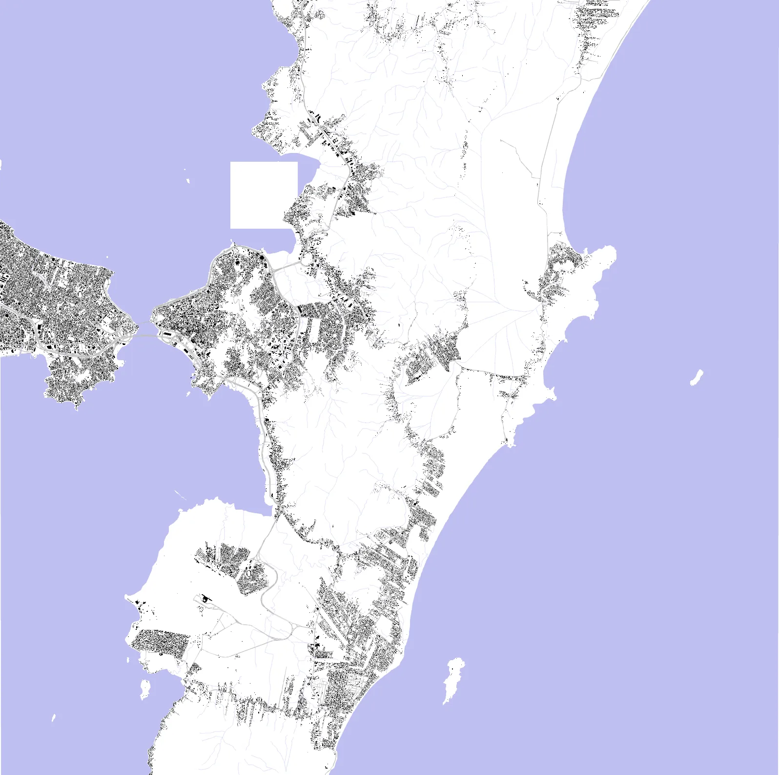Florianópolis planta de cheios e vazios