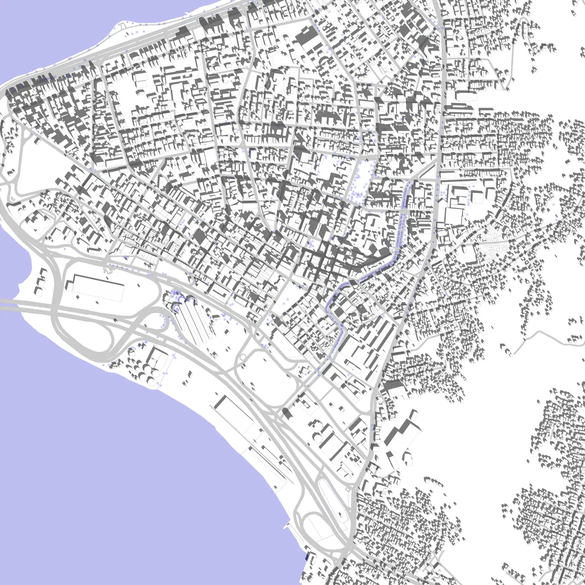 Florianópolis planta de localização (2,5 km)