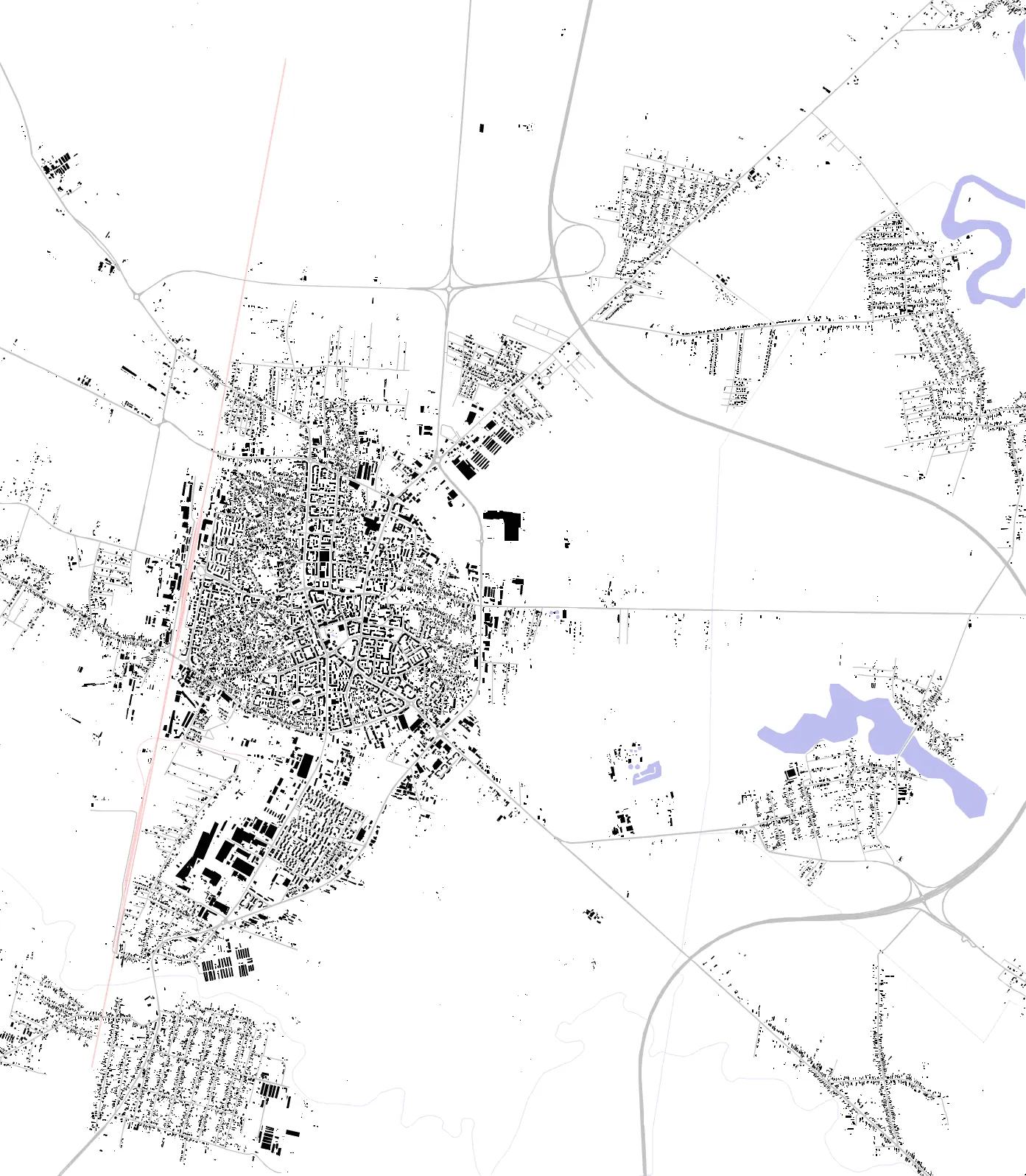Focșani figure ground plan