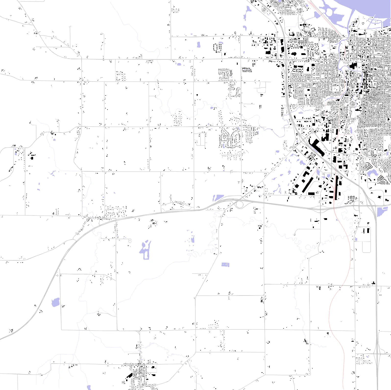 Fond du Lac figure ground plan