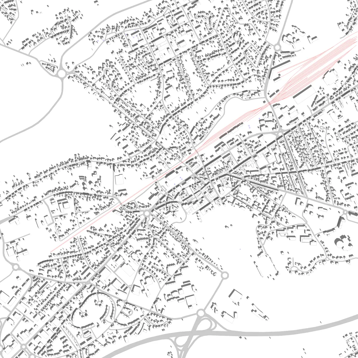 Forbach plan de situation (2,5 km)