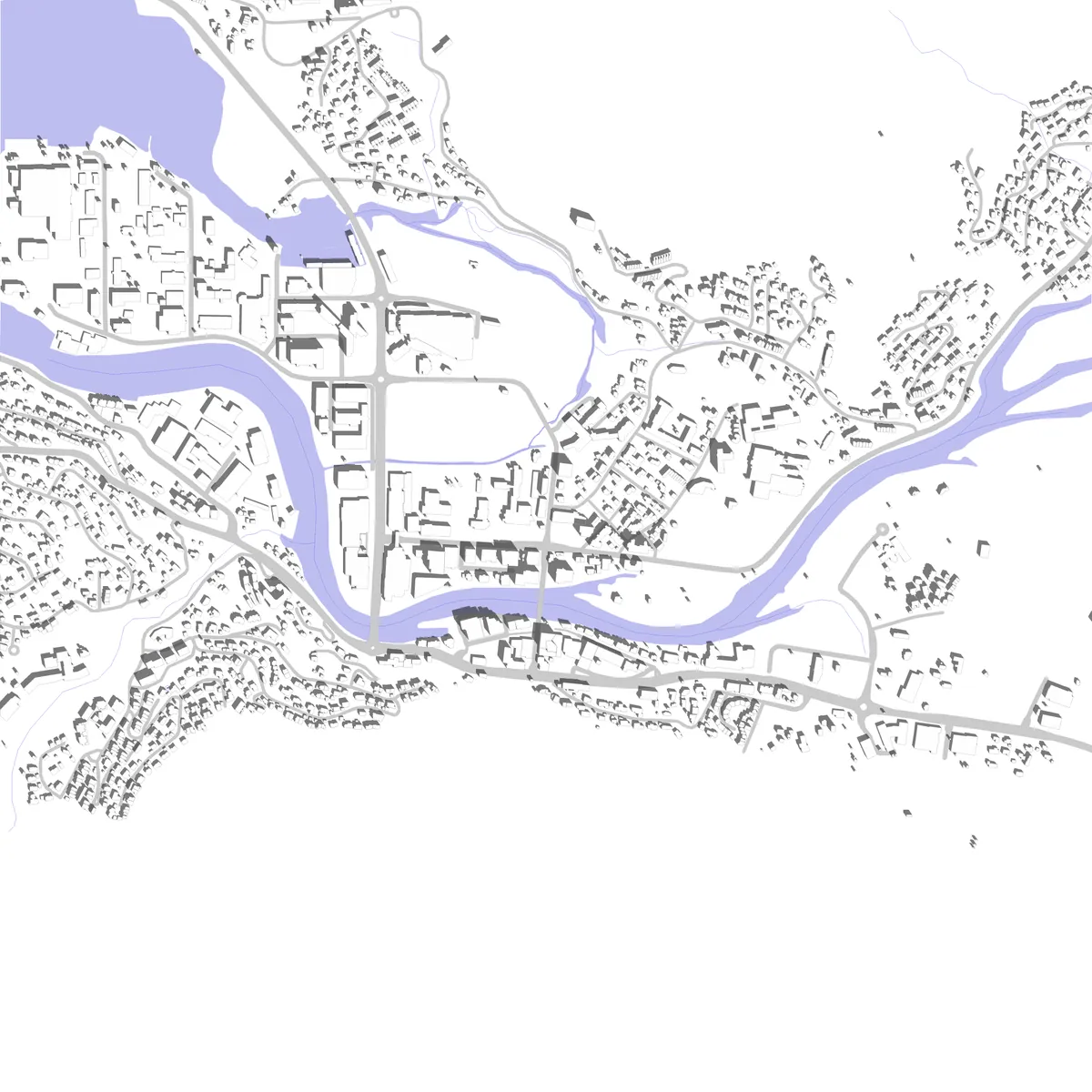 Førde situasjonsplan (2,5 km)