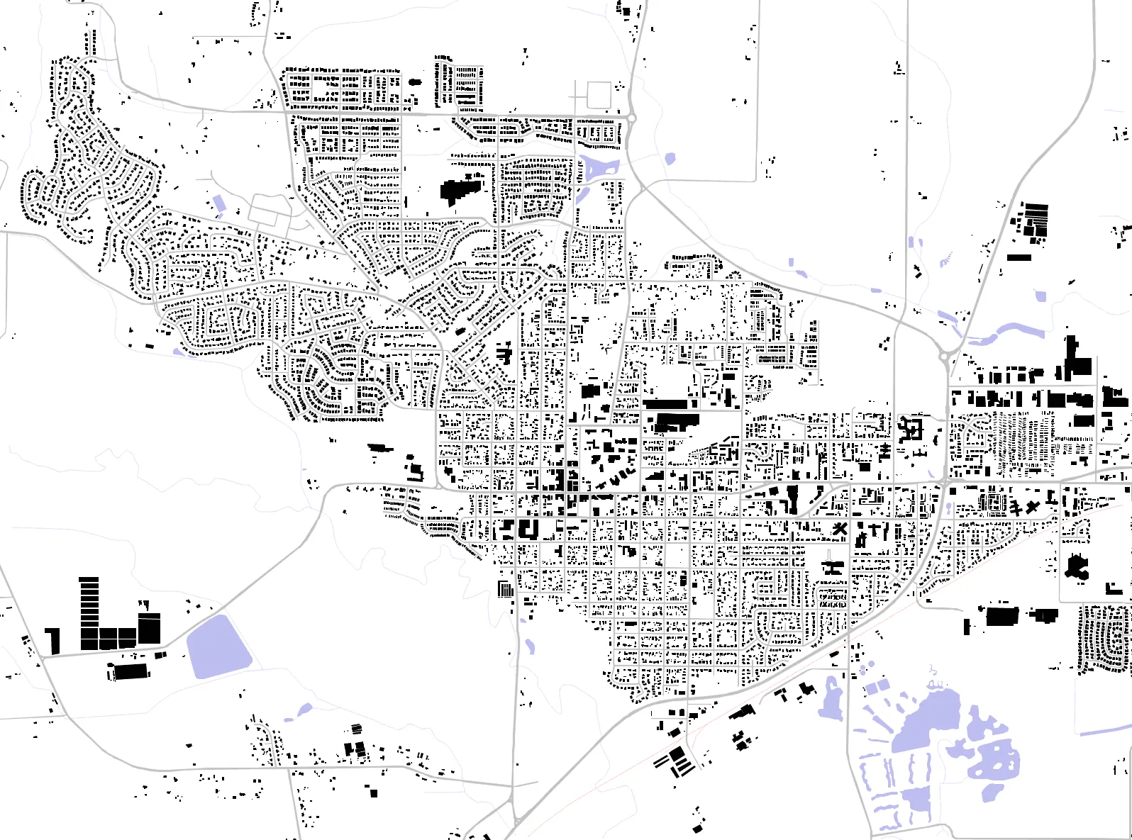 Forest Grove figure ground plan